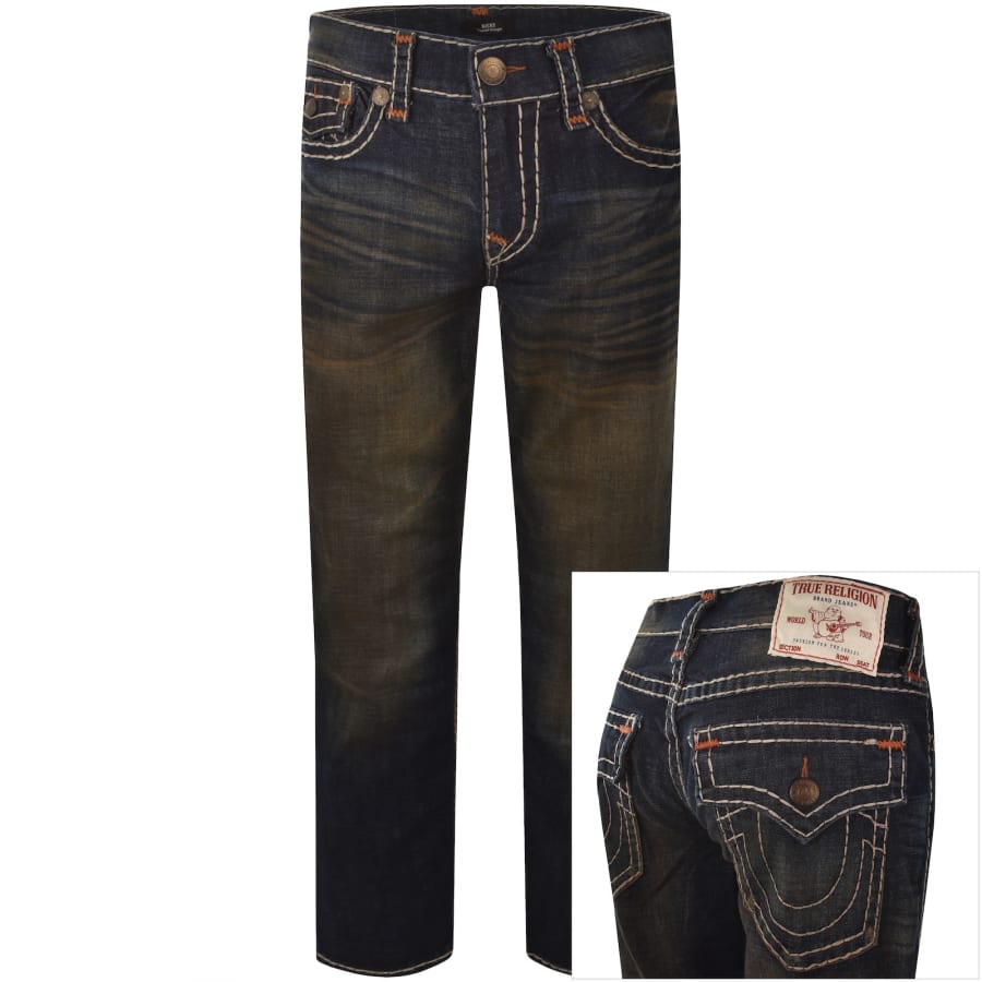 カ*ニ様 TRUE RELIGION super t True Religion Ricky Super T Flap Jeans Blue | Mainline Menswear us